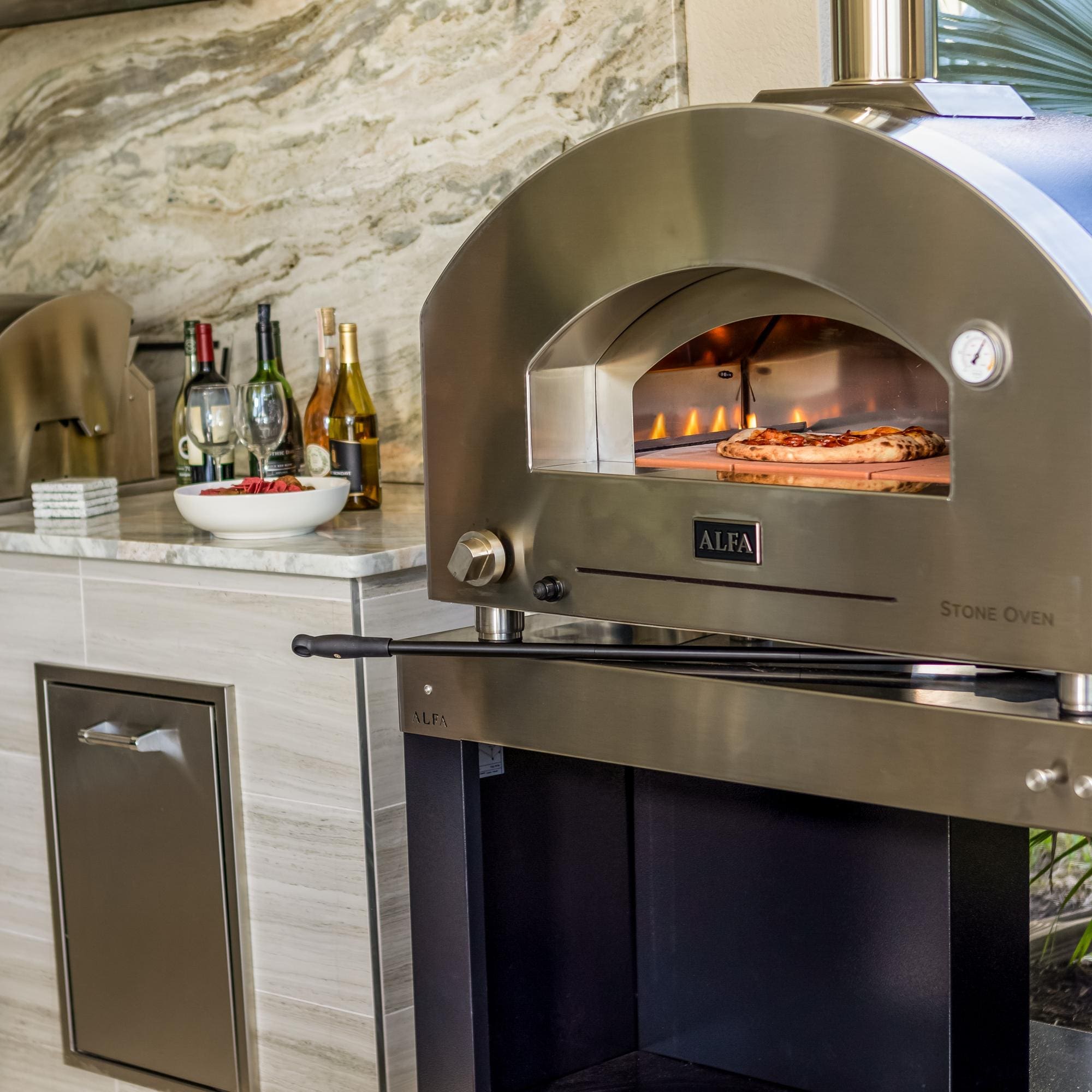 Pizza oven with barbecue: the Alfa Forni solutions