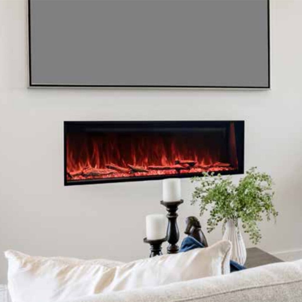 Landscape Pro Slim 56in - Front Facing Install Indoors - Modern Flames