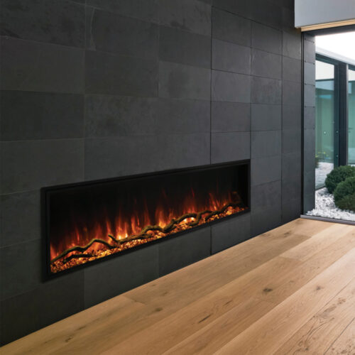 Landscape Pro Slim Series - 80in Front Facing Install - Modern Flames