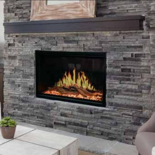 Orion Traditional - Built In Flush Electric Fireplace Install - Modern Flames