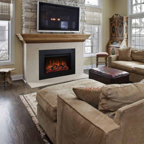Redstone 36in Electric Fireplace Insert with 6in Surround Kit - Sold Separately copy