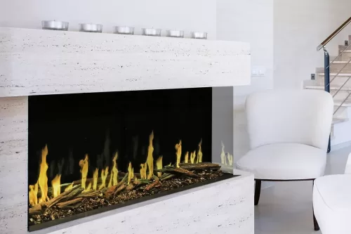 ORION® 52" MULTI HELIOVISION® FIREPLACE with Yellow Flames Shown